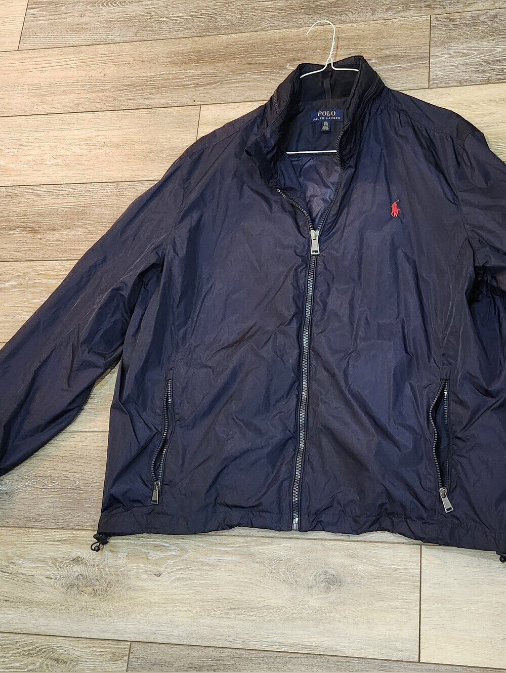 Polo by Ralph Lauren Navy Windbreaker with Red Pony Logo